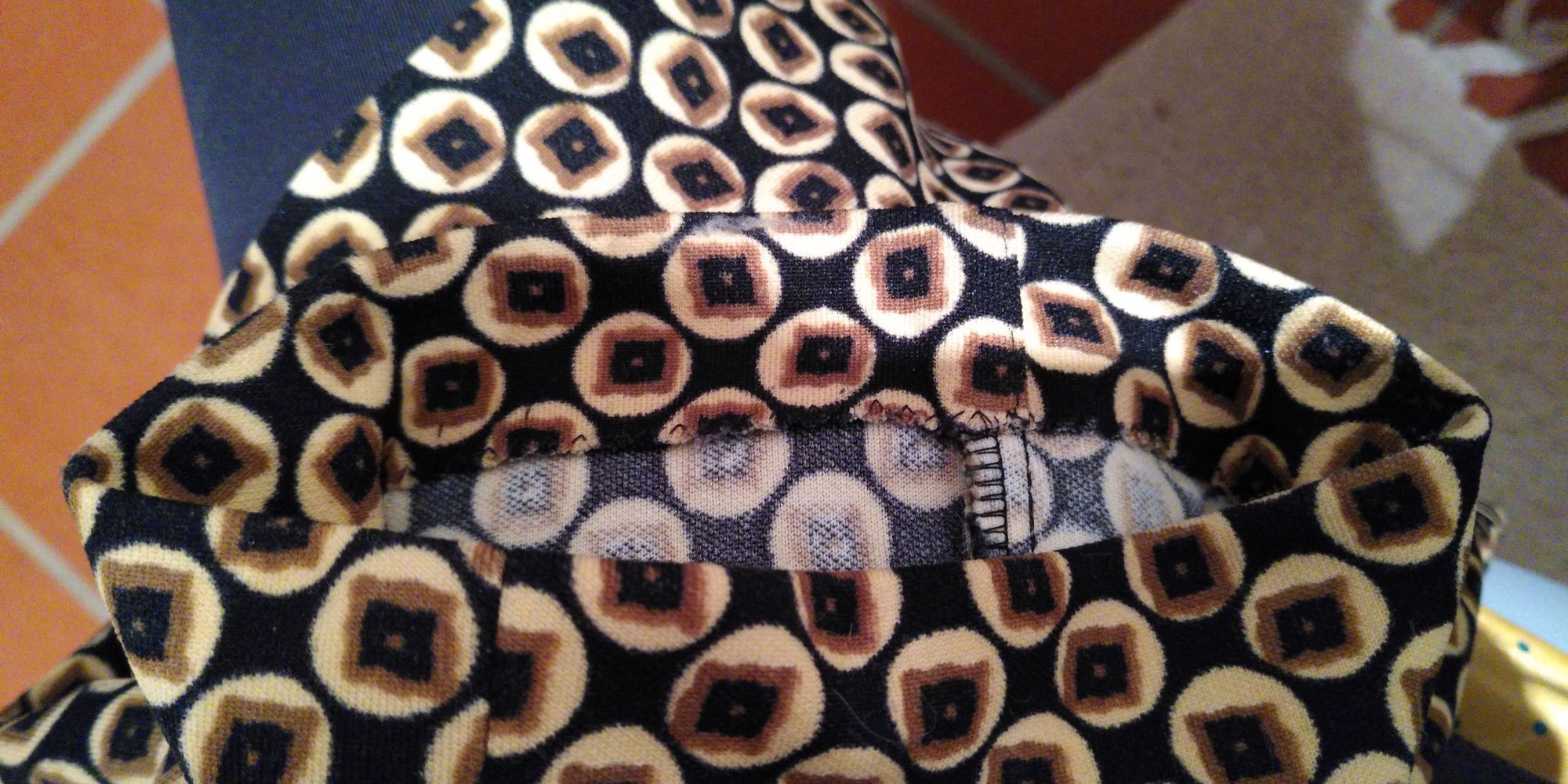 Vintage gemusterte Hose