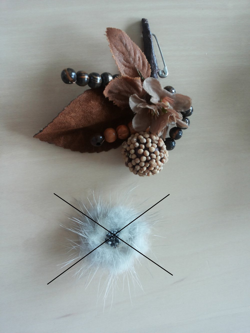 Echt vintage Brosche Blume