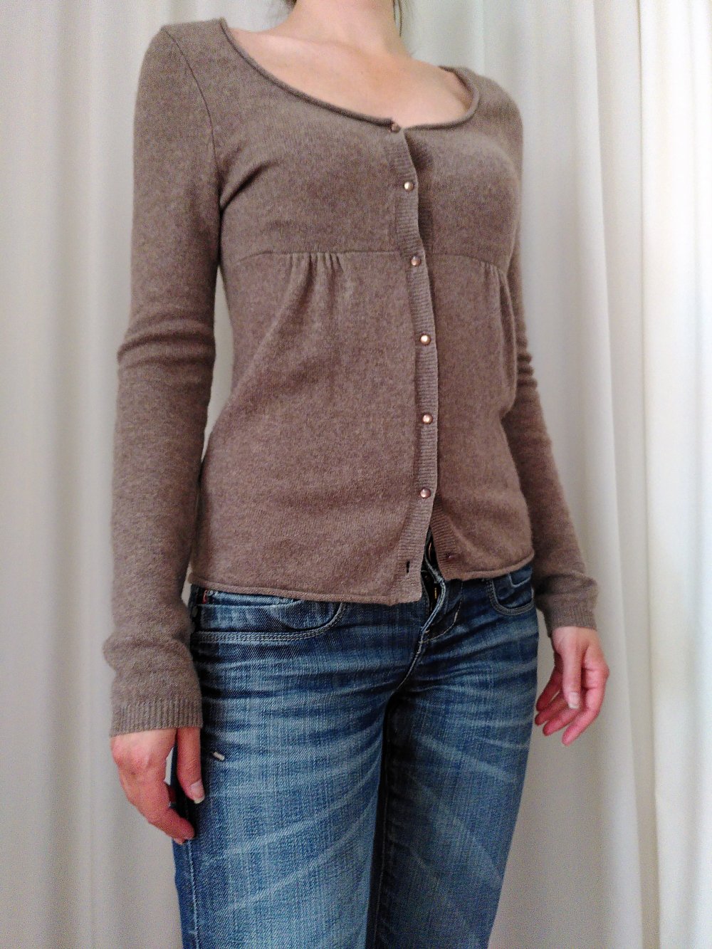 Kaschmir Cardigan taupe