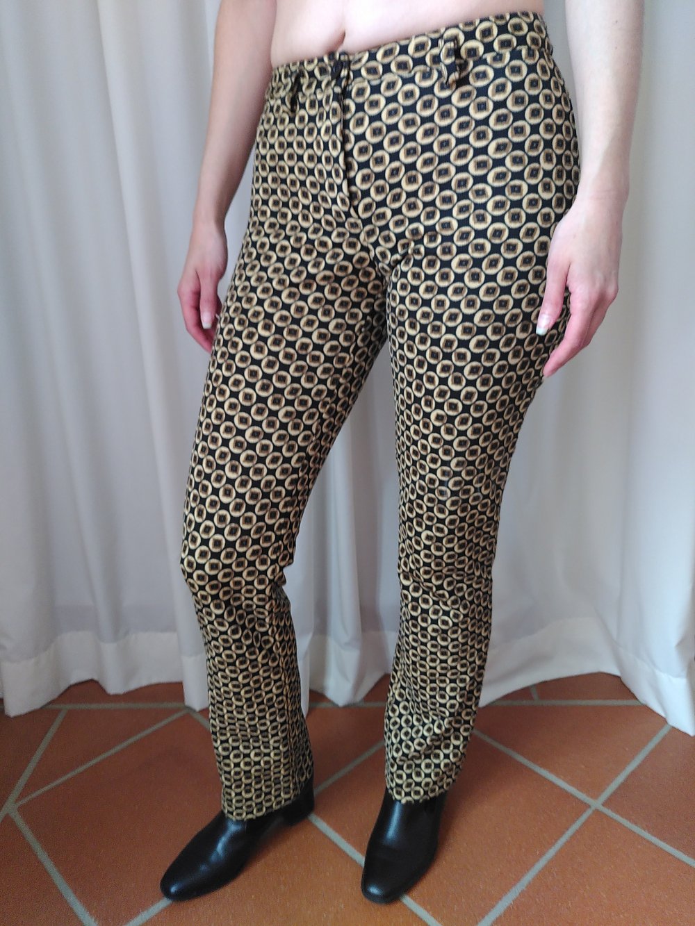 Vintage gemusterte Hose