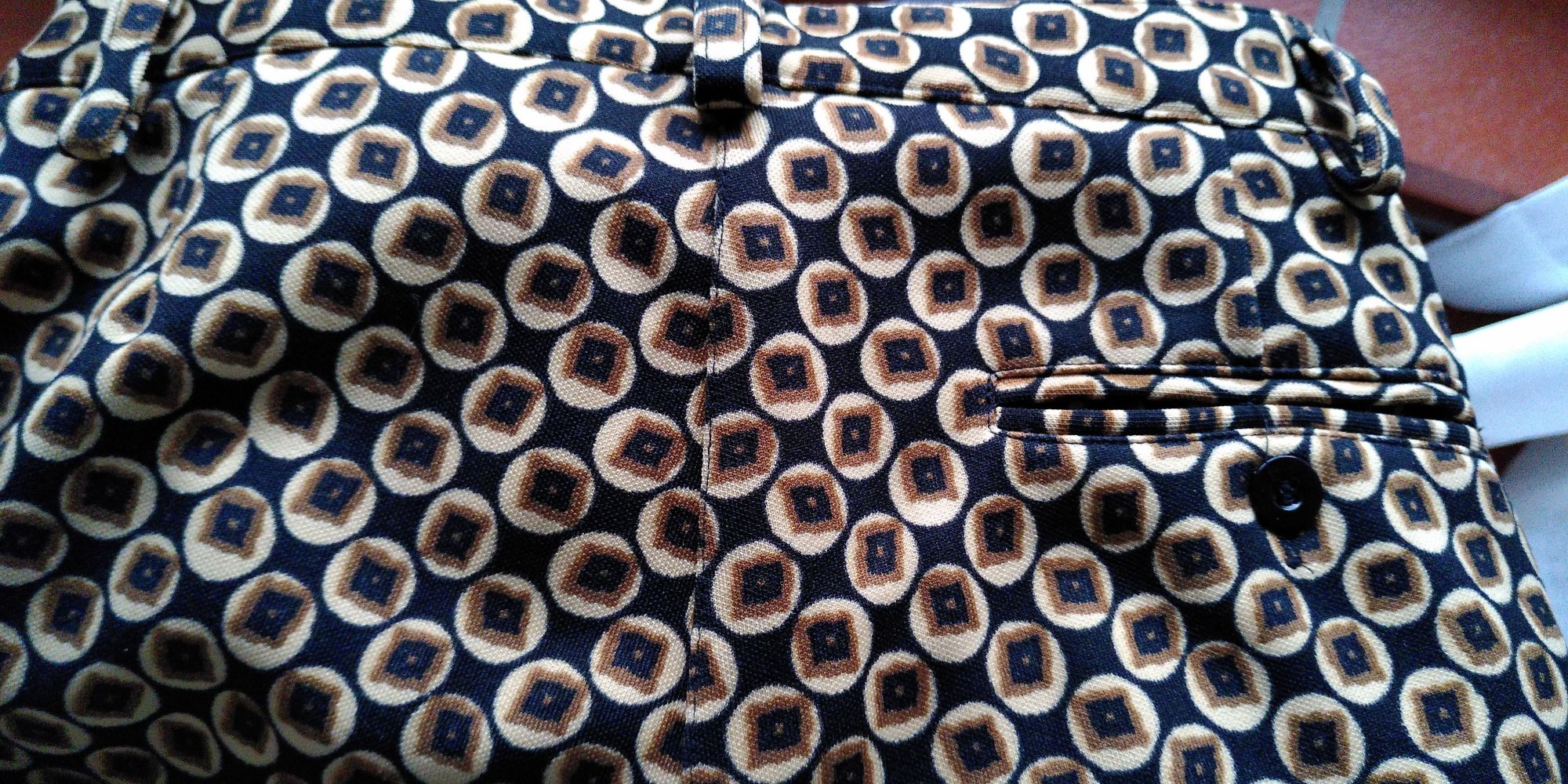 Vintage gemusterte Hose