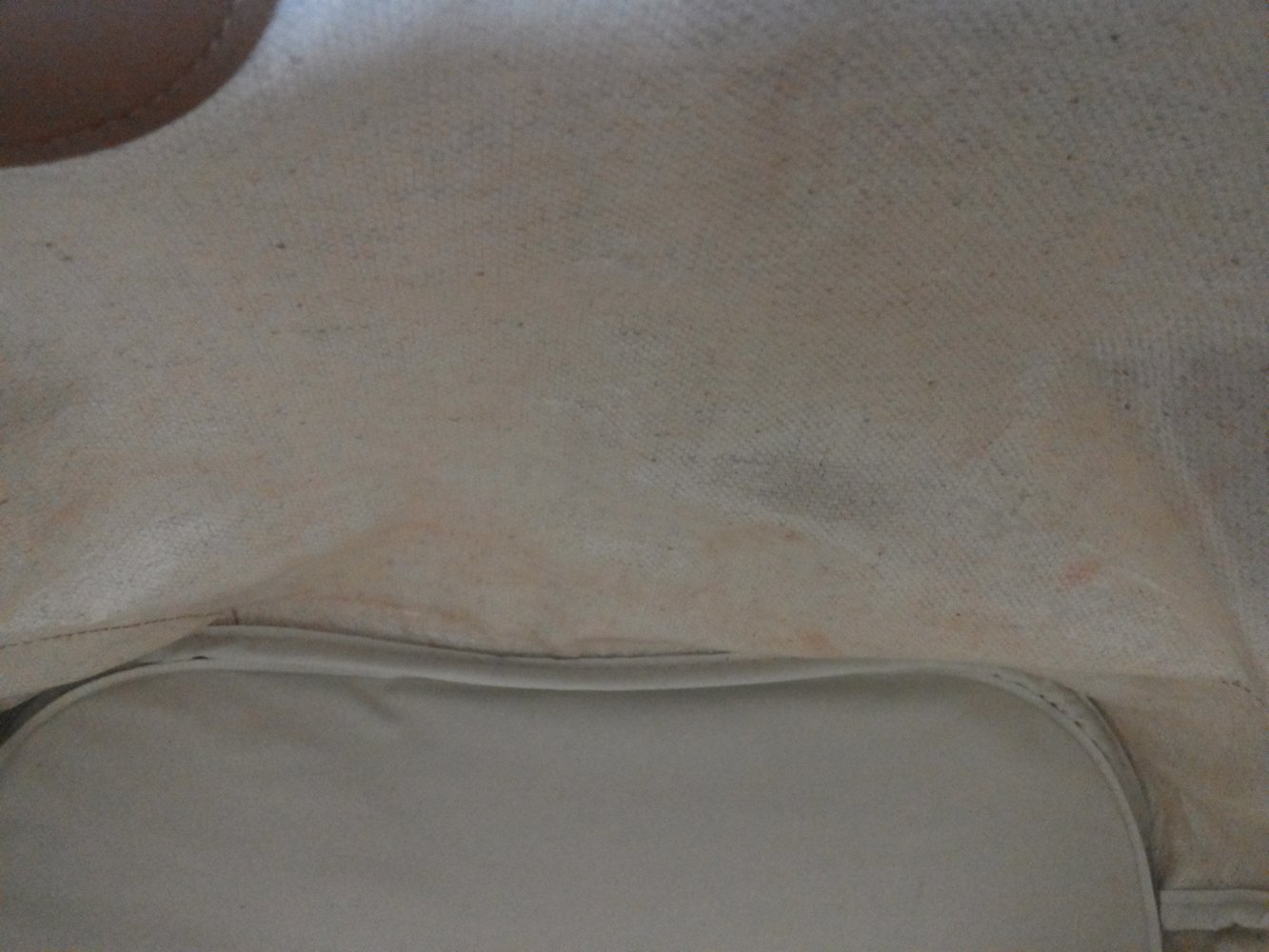 Große Tasche Shopper aus leinenartigem Stoff