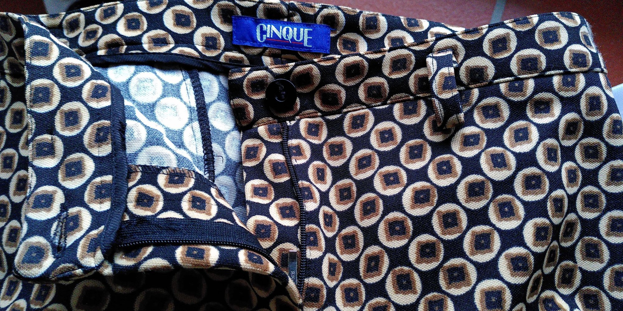 Vintage gemusterte Hose