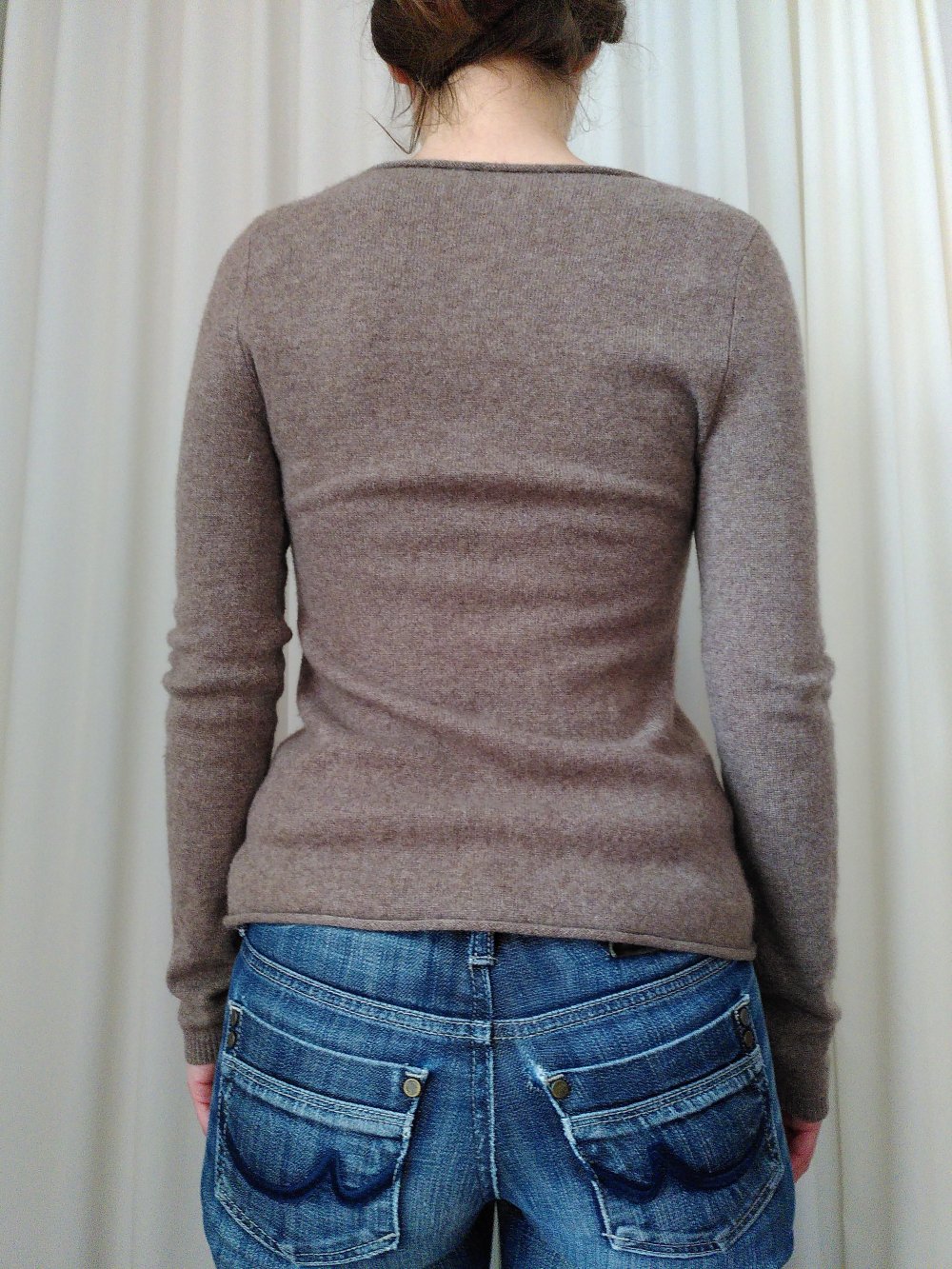 Kaschmir Cardigan taupe