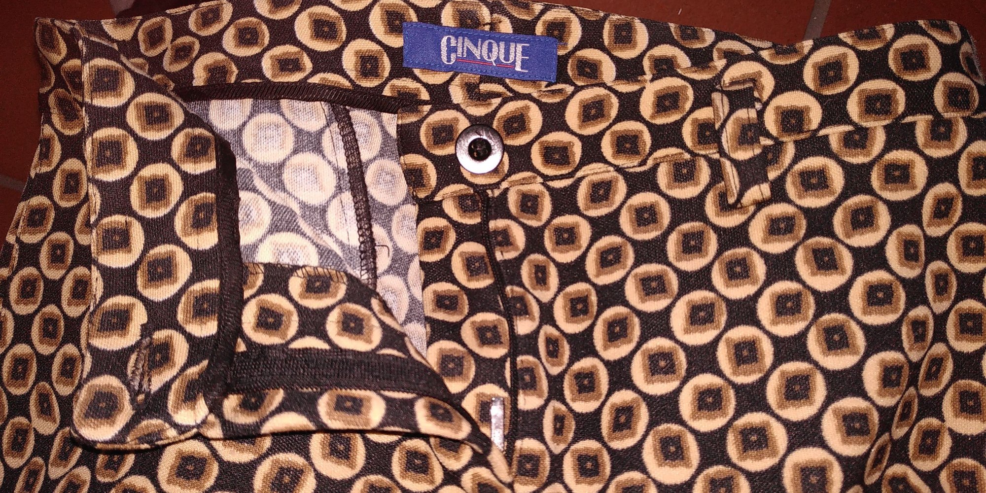 Vintage gemusterte Hose