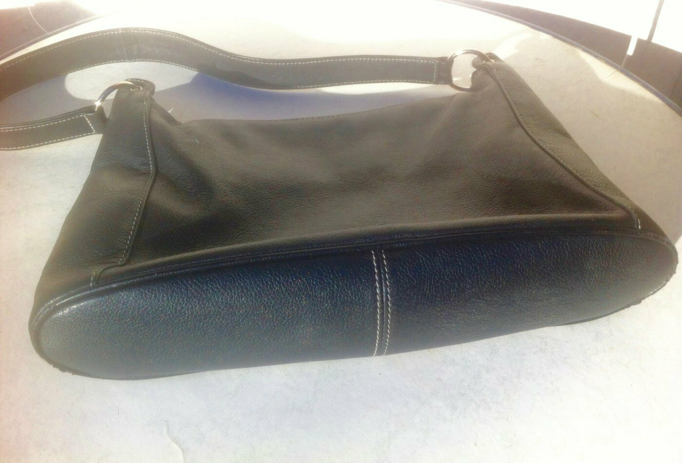  Otto Kern, schöne Schultertasche echt Leder, gepflegt!