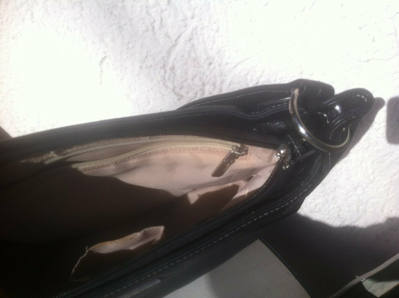  Otto Kern, schöne Schultertasche echt Leder, gepflegt!