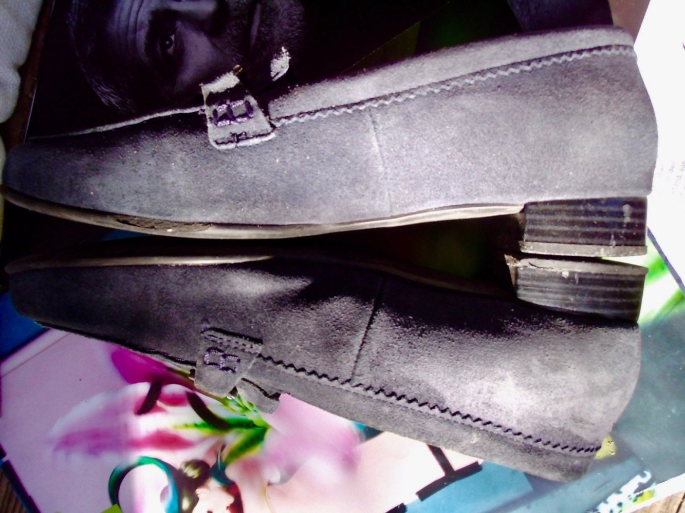 super #Velourleder#loafer, #Gr.4,5, topgepflegt