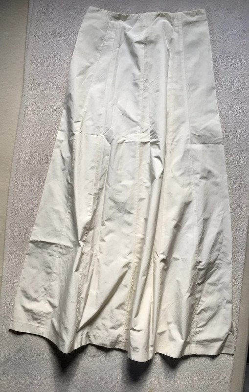 cremeweißer Satin Glockenrock -maxi, 38, #hochzeit