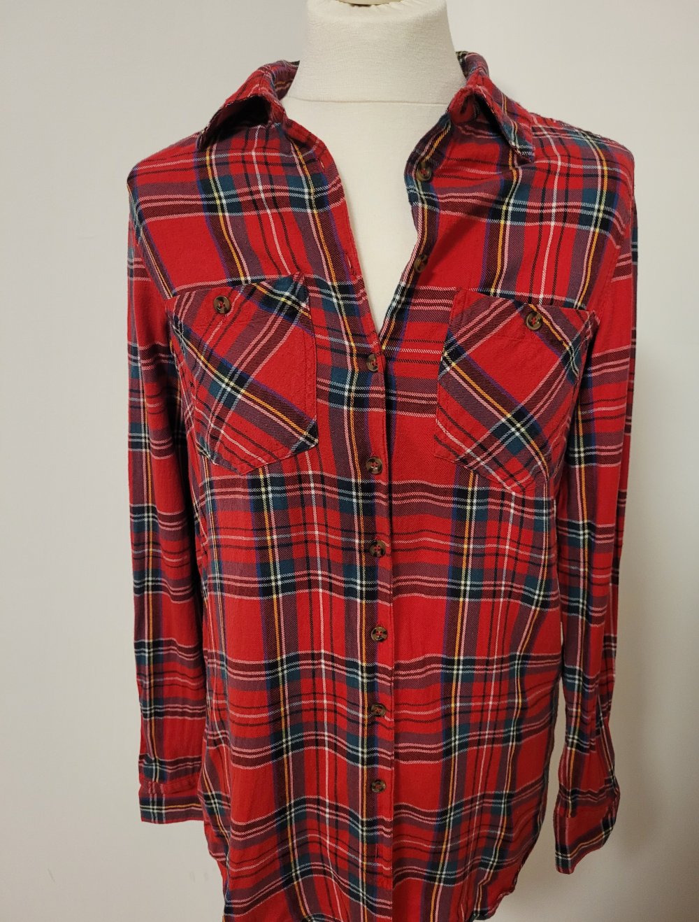 Bluse kariertes Hemd Longsleeve