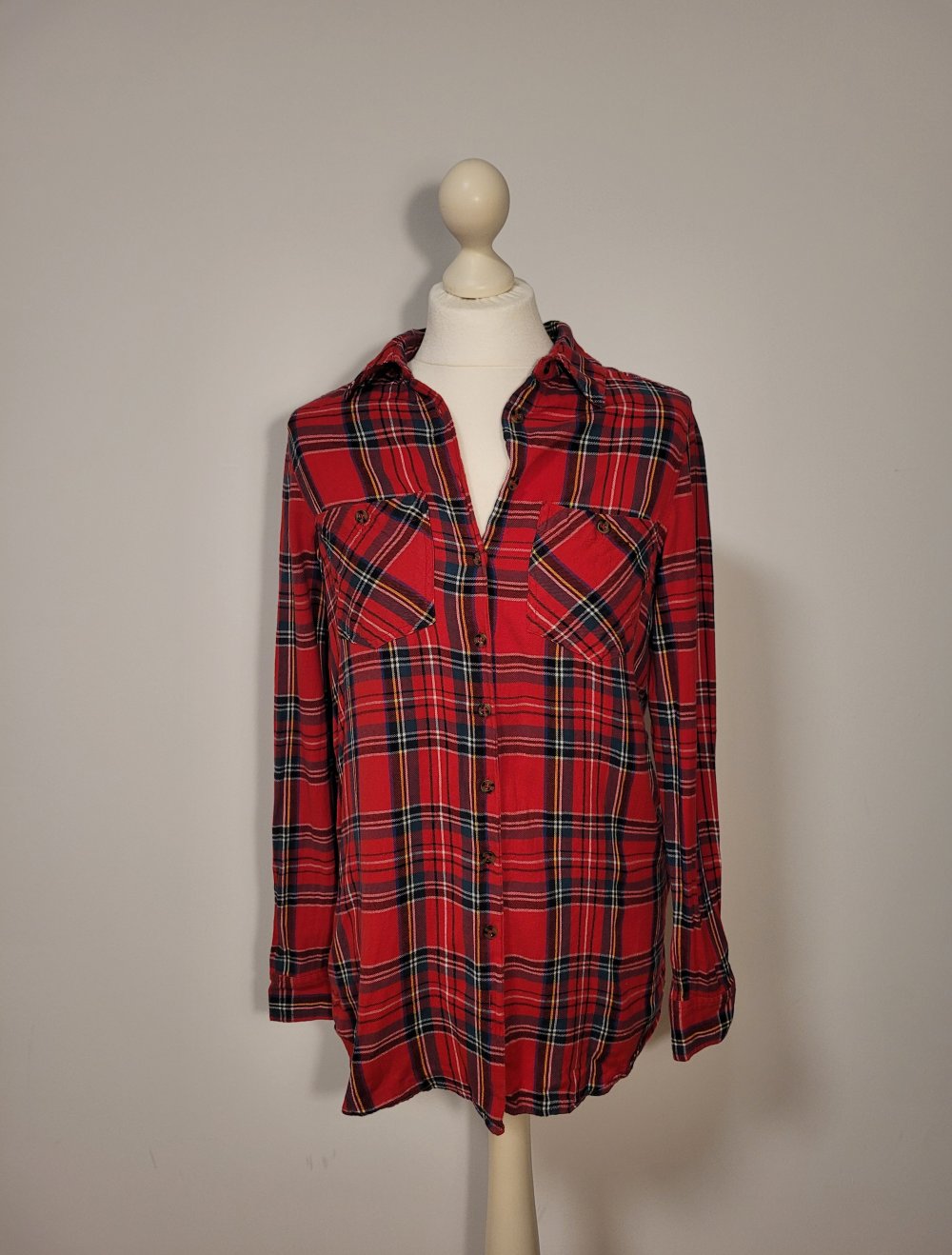 Bluse kariertes Hemd Longsleeve