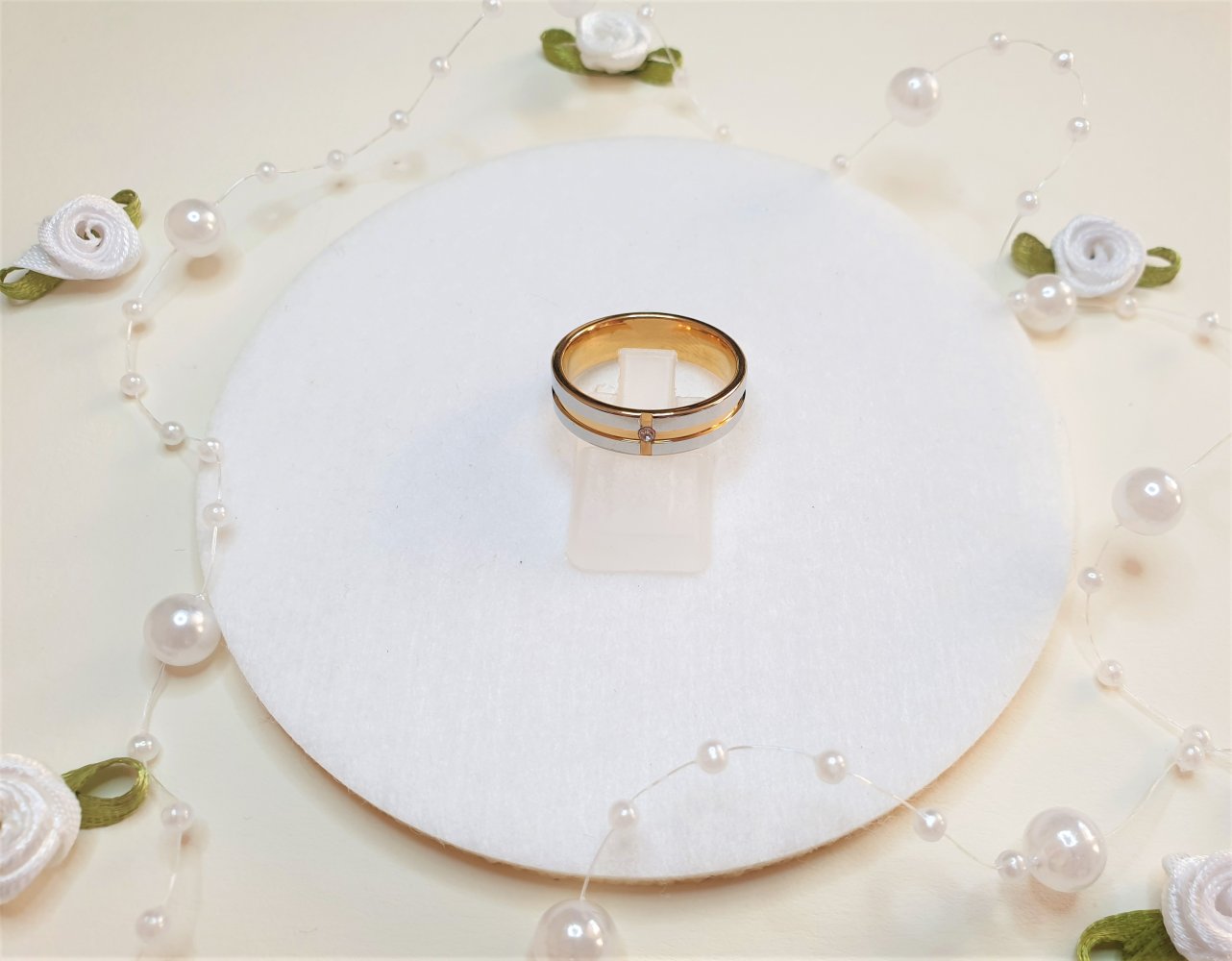 Toller Bicolor Ring in den Farben Gold und Silber 