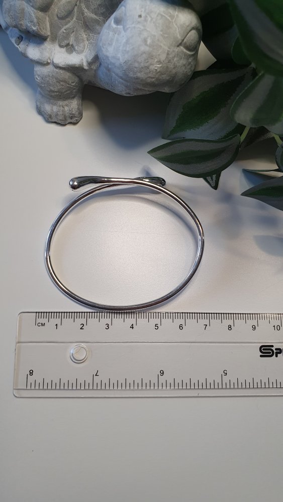 Ausgefallener silberner Armreif Gestempelt mit 925 