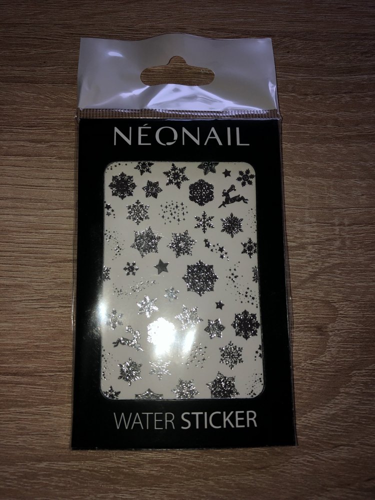 Neue NeoNail Water Sticker Silber Weihnachten Winter OVP