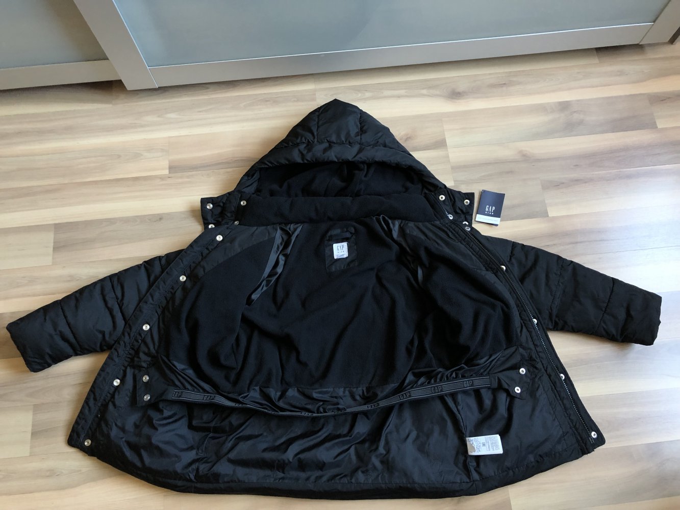 Gap Winterjacke 140/146 Kids ColdControl Max Puffer Parka unisex Steppjacke mit Kapuze NP 70€