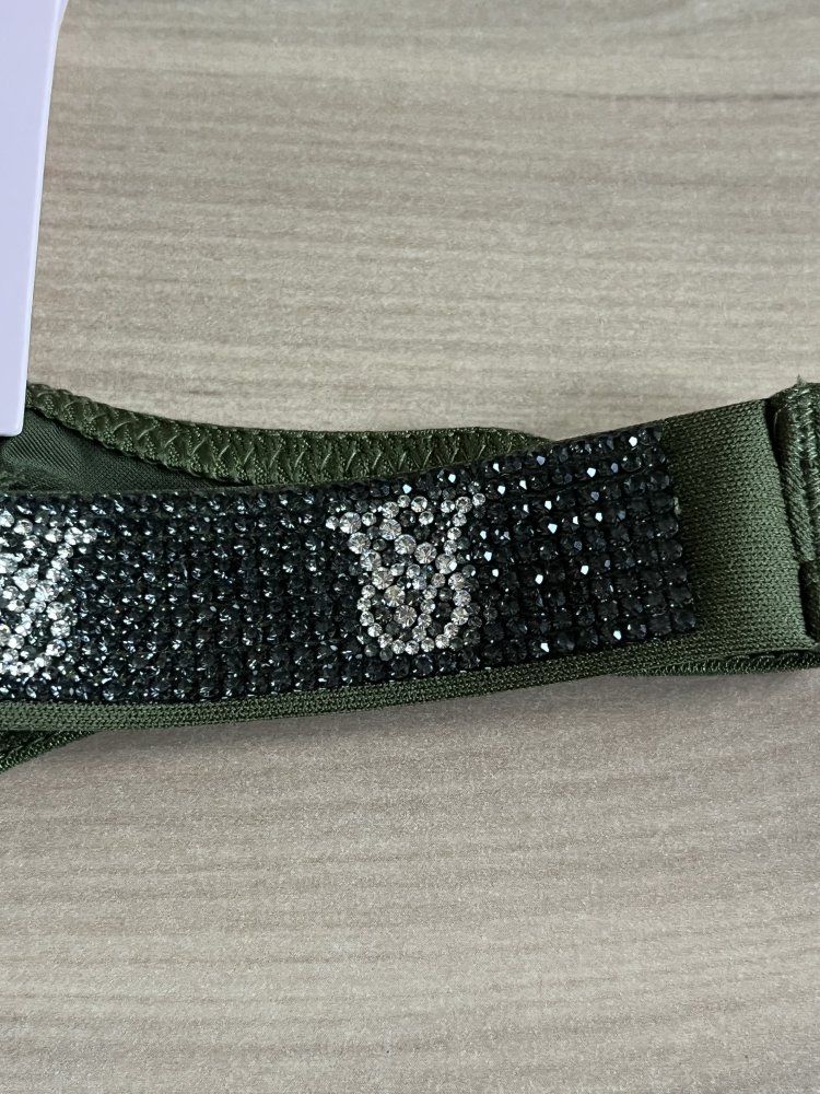 Victoria’s Secret Thong Neu mit Etikett L String Very Sexy Strasssteine Monogramm NP29€