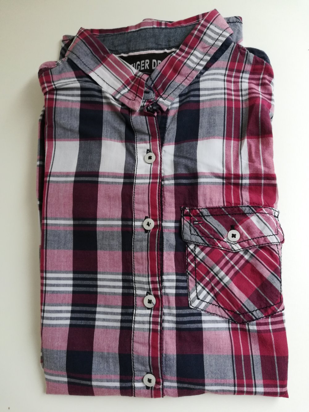 Tommy Hilfiger Karo Bluse Gr. 34 XS neuwertig
