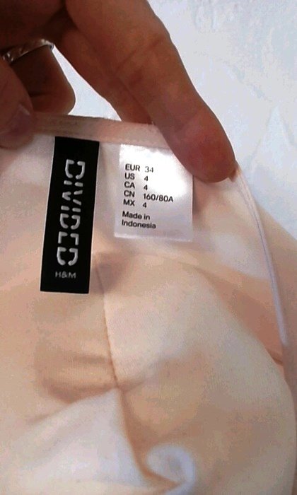 H&M hellrosa Chiffon Bluse schlicht & locker leicht Gr 34 XS oder 36 S