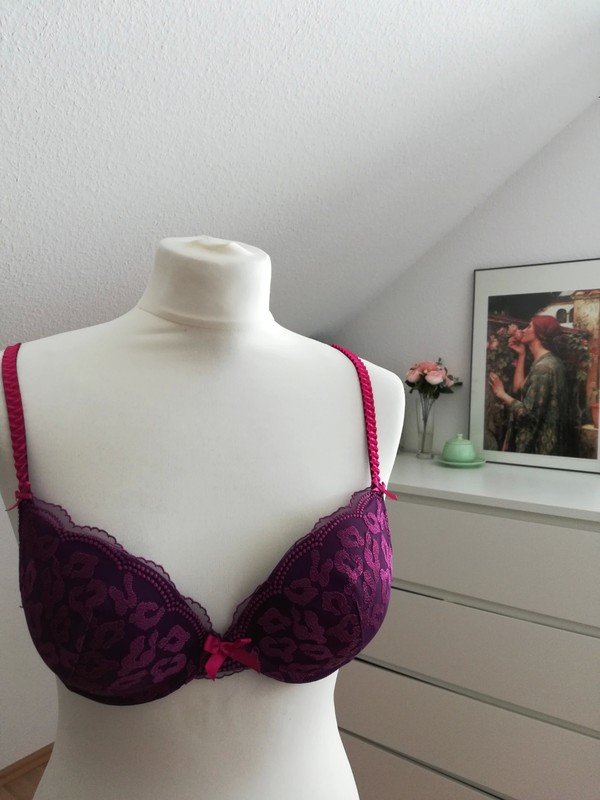 Leo Print BH Push Up BH lila 70C