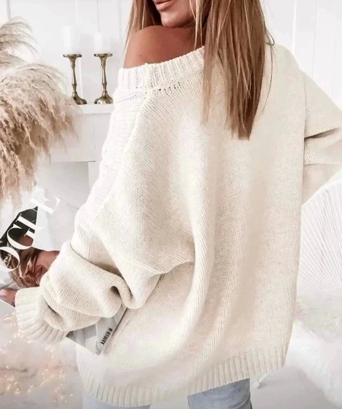 Cocomore schöner Strickpullover in beige M L