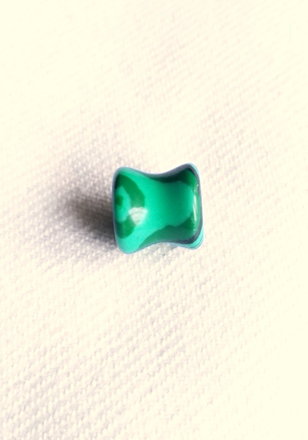 Ausgefallener 8mm Tunnel Malachit Plug GOA Gypsy Hippie Festival Nasty Gal