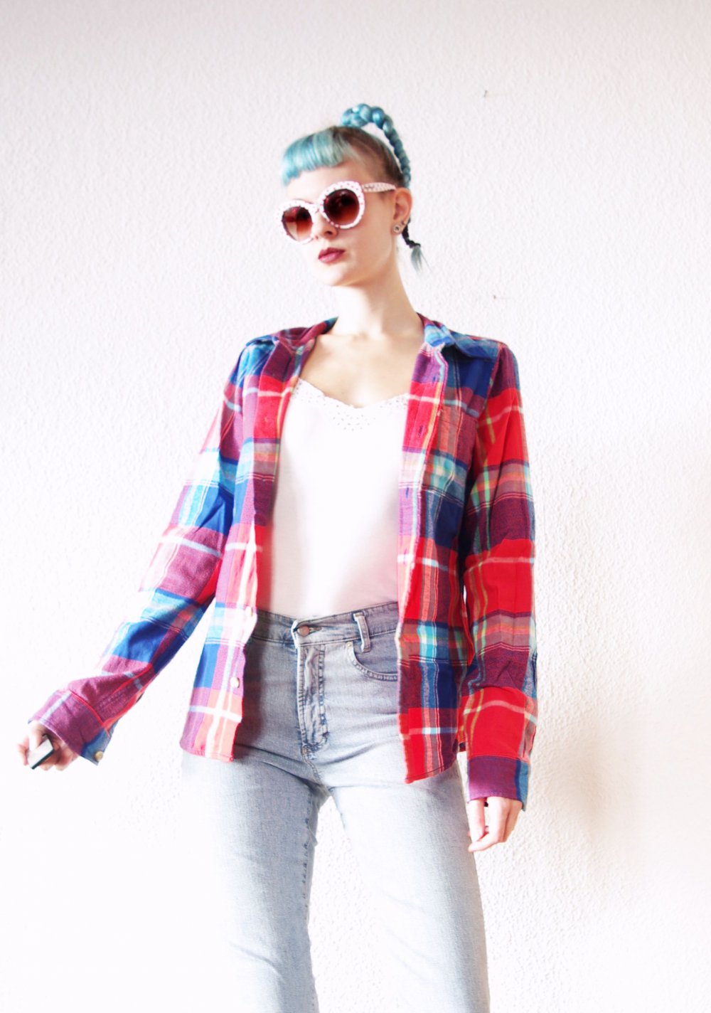 Kuscheliges Holzfällerhemd Gr. S M kariert boyfriend Style Festival Flanell 