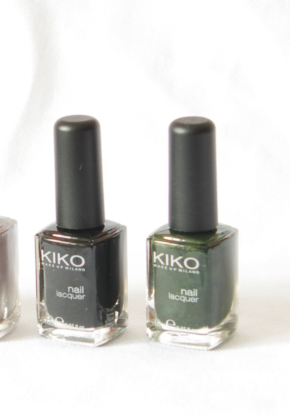4er Set Nagellack NEU KIKO dünkelgrün schwarz bordeaux rot metallic taupe