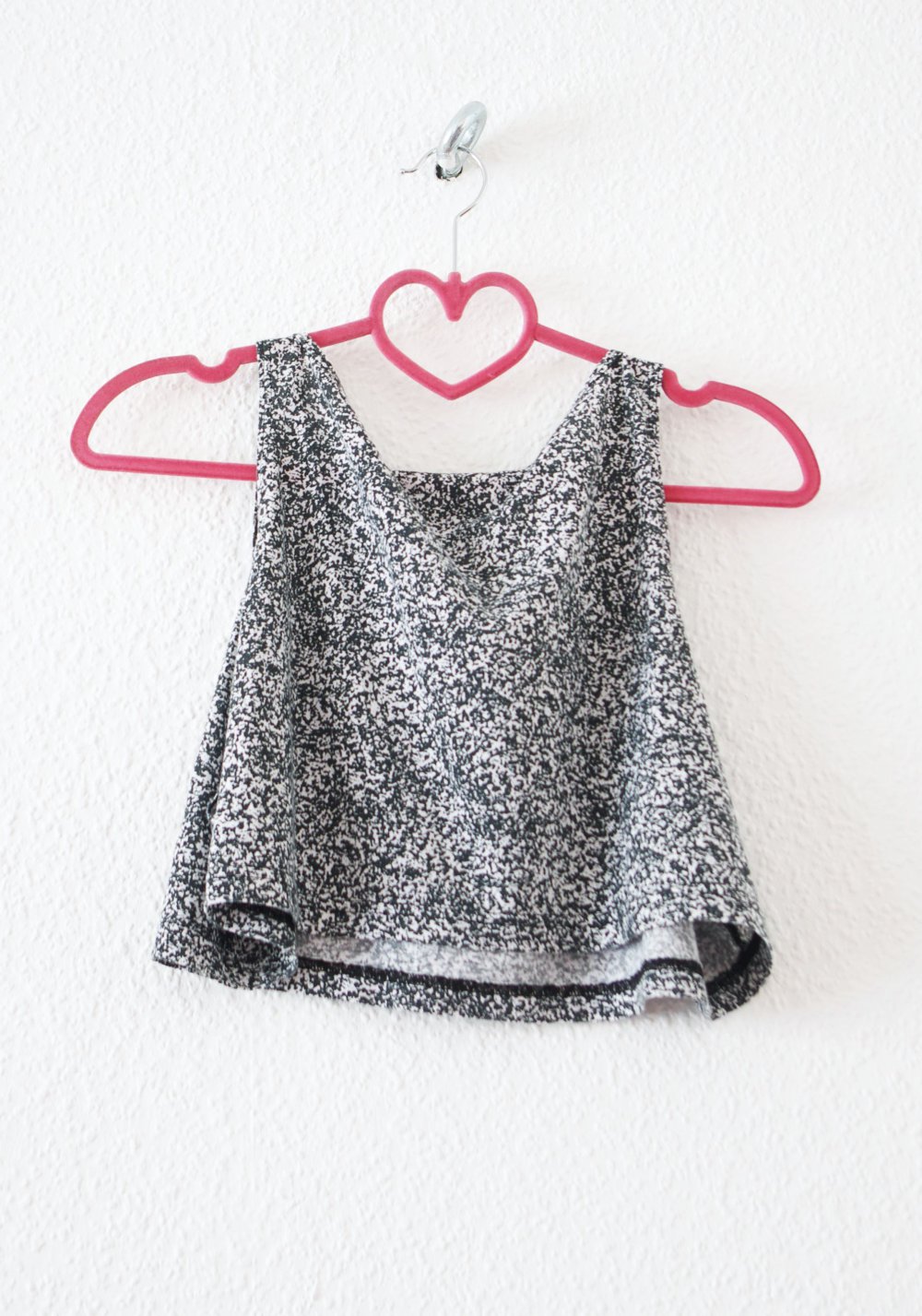 Gemustertes American Apparel oversized Crop Top Gr. S M L Technobarbie Festival
