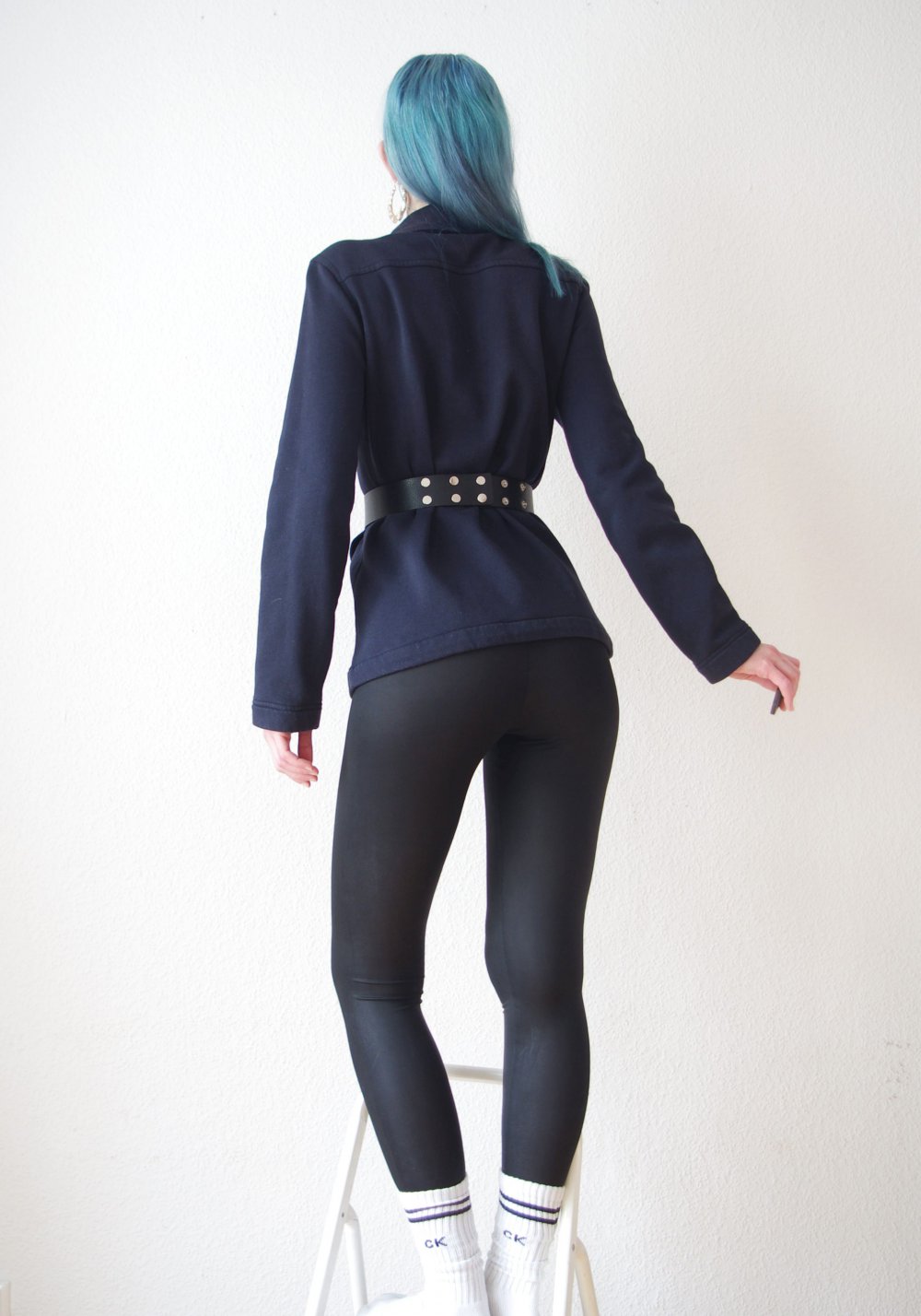Ausgefallene Pinup retro Jacke Gr. M Military Techno queer sportlich