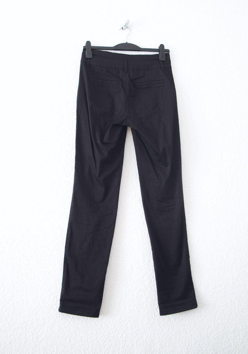 Schwarze VILA Chino Hose Gr. S 36 38 Bundfalte Business