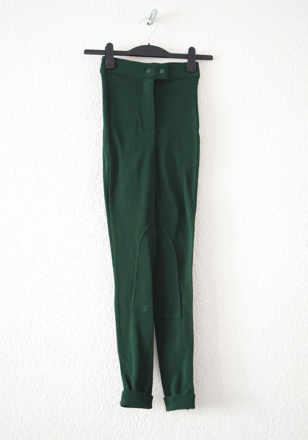 Dunkelgrüne American Apparel Ridingpants Gr. XS S Technoelfe Rave Leggings highwaist 90er bratz