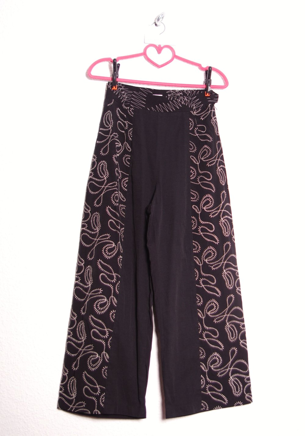 Highwaist Culotte Palazzo Gr. 38 36 M S Mandala weite Hose Technobarbie Rave vintage