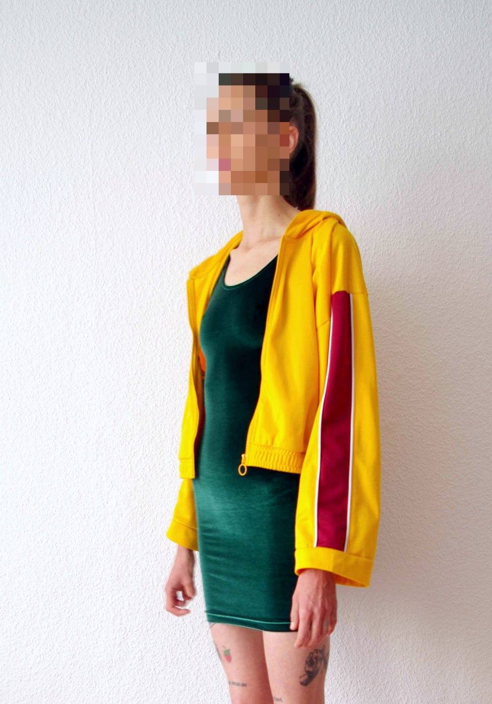 Lässige retro Puma Sweatjacke Hoodie Gr. 38 S M Technobarbie bratz Berghain 90er y2k