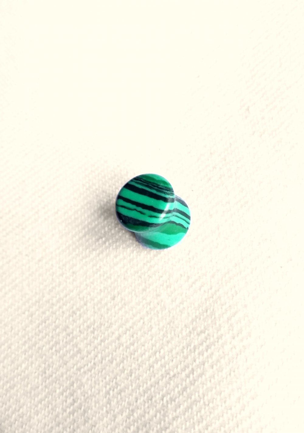 Ausgefallener 8mm Tunnel Malachit Plug GOA Gypsy Hippie Festival Nasty Gal