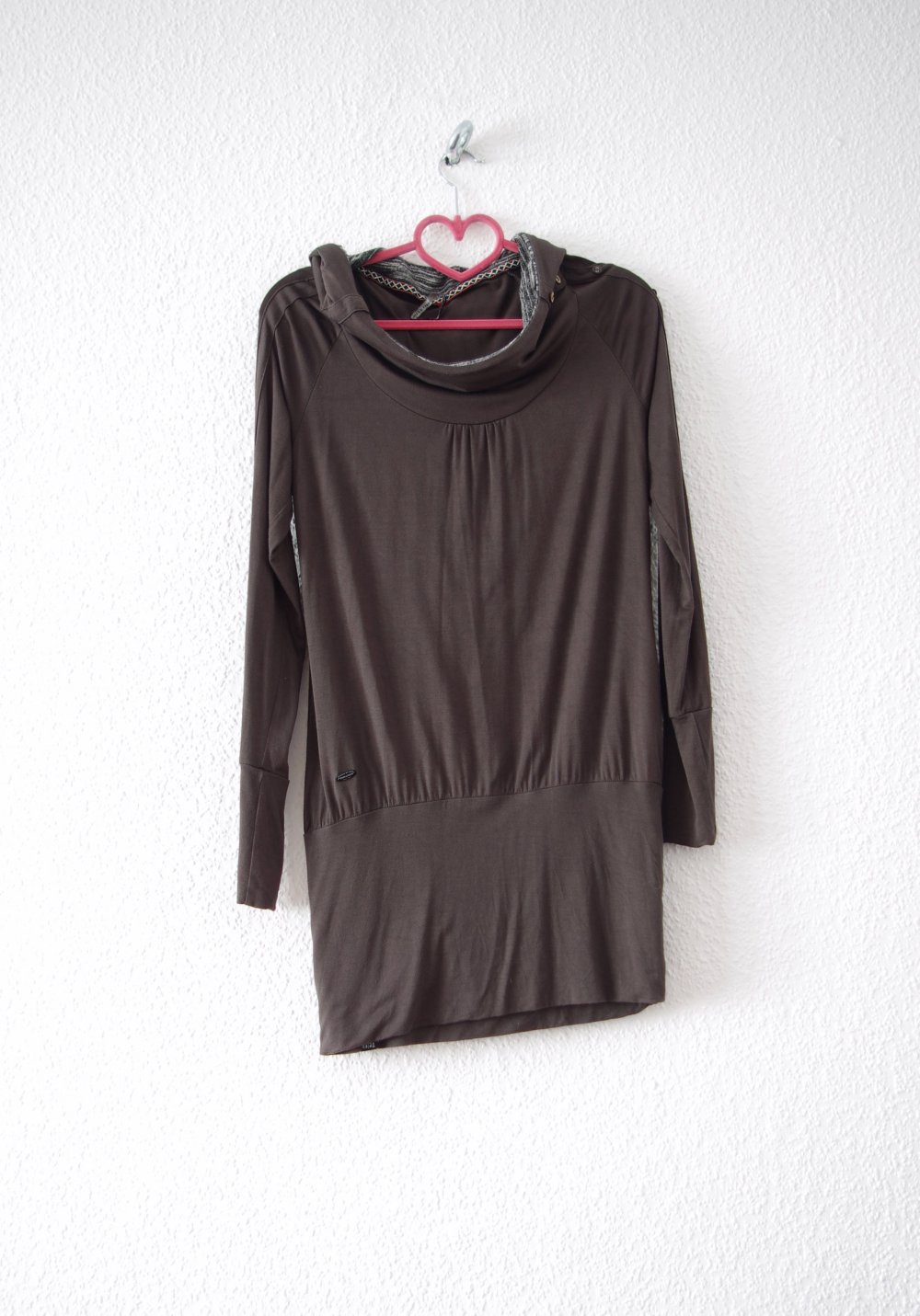 Postapokalyptisches Kapuzenkleid (NP 70€) Gr. S 36 38 Longpullover Hoodie Ragwear Techno