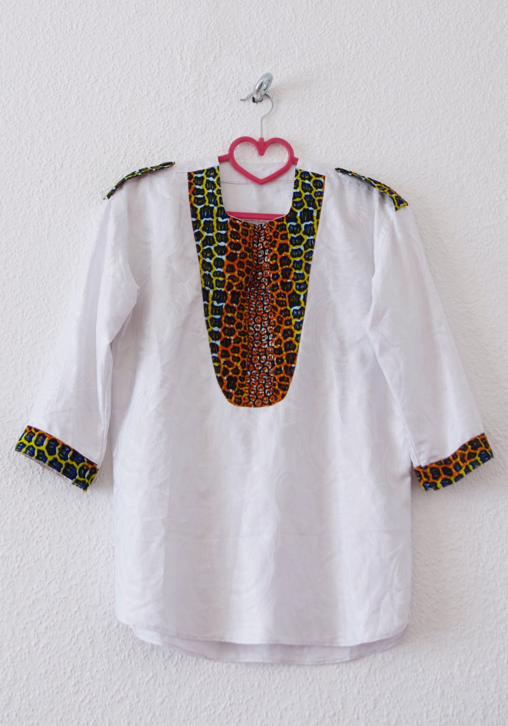 Lockeres Festival Shirt (NP:45€) Gr. M Technoelfe Rave weiß Leomuster bunt Hippie boho