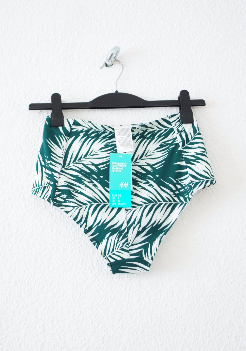 Highwaist Bikini Palmen Print Gr. 38 M S Festival retro Technopinup Rave shapewear Höschen