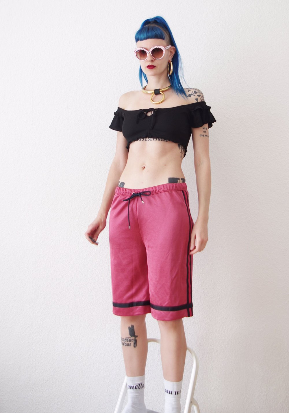 Shiny Culotte Shorts (NP 100€) Gr. M 38 Trackpants Storm & Marie Techno Festival y2k 90er bratz