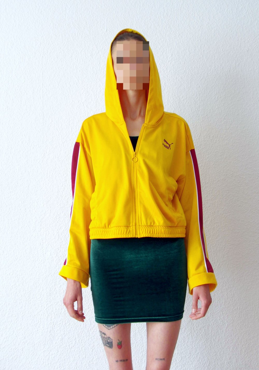 Lässige retro Puma Sweatjacke Hoodie Gr. 38 S M Technobarbie bratz Berghain 90er y2k