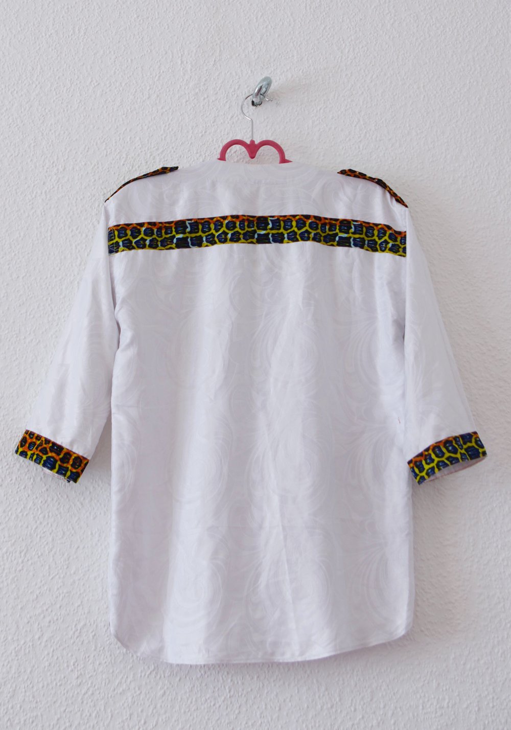 Lockeres Festival Shirt (NP:45€) Gr. M Technoelfe Rave weiß Leomuster bunt Hippie boho