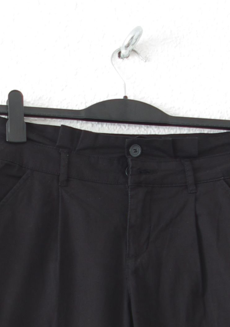 Schwarze VILA Chino Hose Gr. S 36 38 Bundfalte Business
