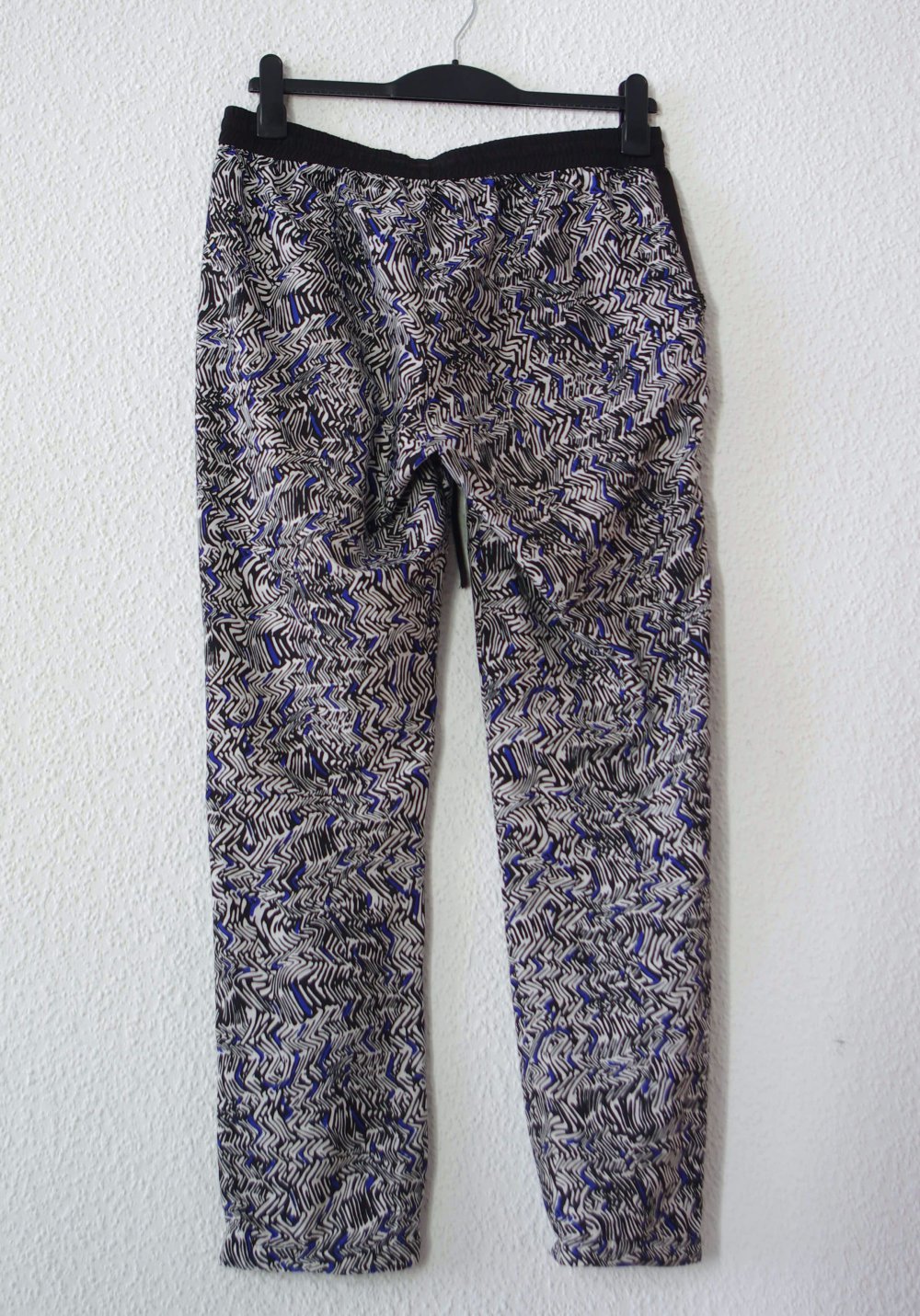 Lockere Chino Hose Gr. M 38 40 gemustert Festival cozy Techno Boho trippy psychedelic