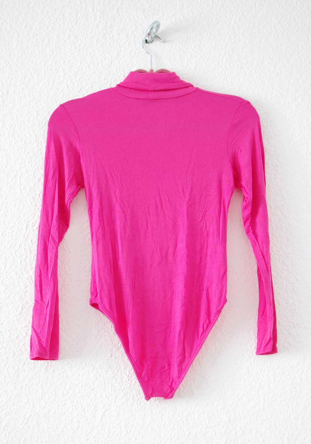 Spaciger neon pinker Body Gr. 36 38 S M Turtle Neck Festival Technobarbie y2k