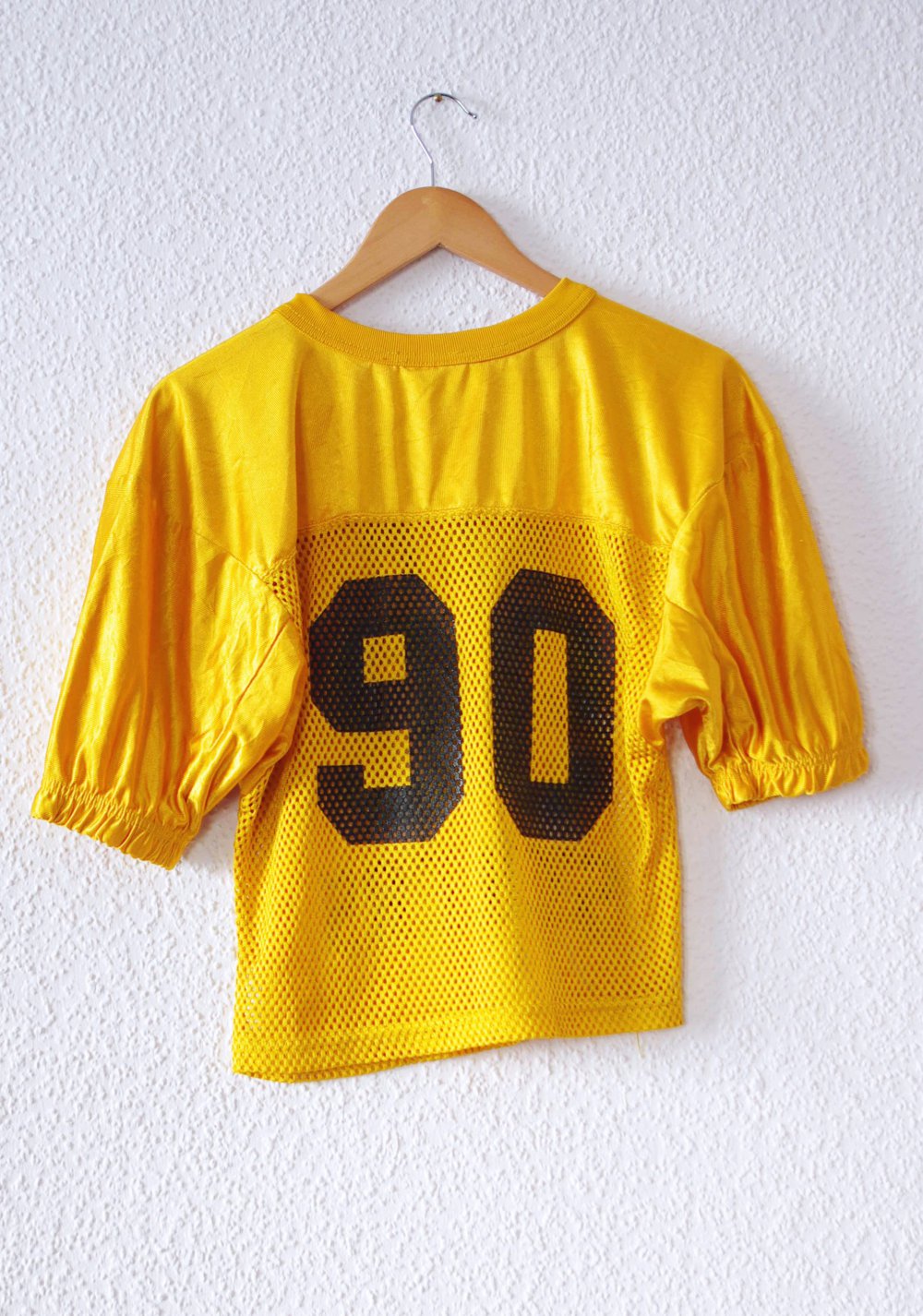 Cooles Football Jersey Shirt Gr. S Mesh glänzend sportlich Dollskill Nasty Gal