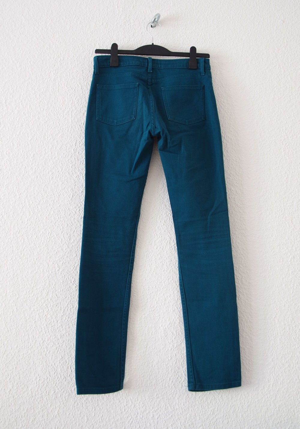 Petrolfarbene American Apparel Jeans Gr. 36/38 Techno y2k Röhrenhose Slim Slack