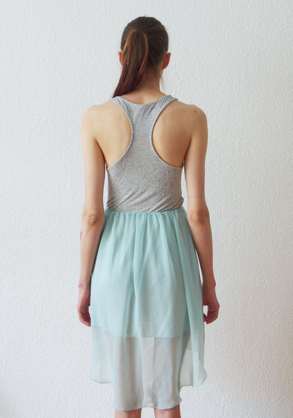 Zartes Elfenkleid Gr. S 36 Mesh Technoelfe Festival Goa Hippie Vokuhila Sommer