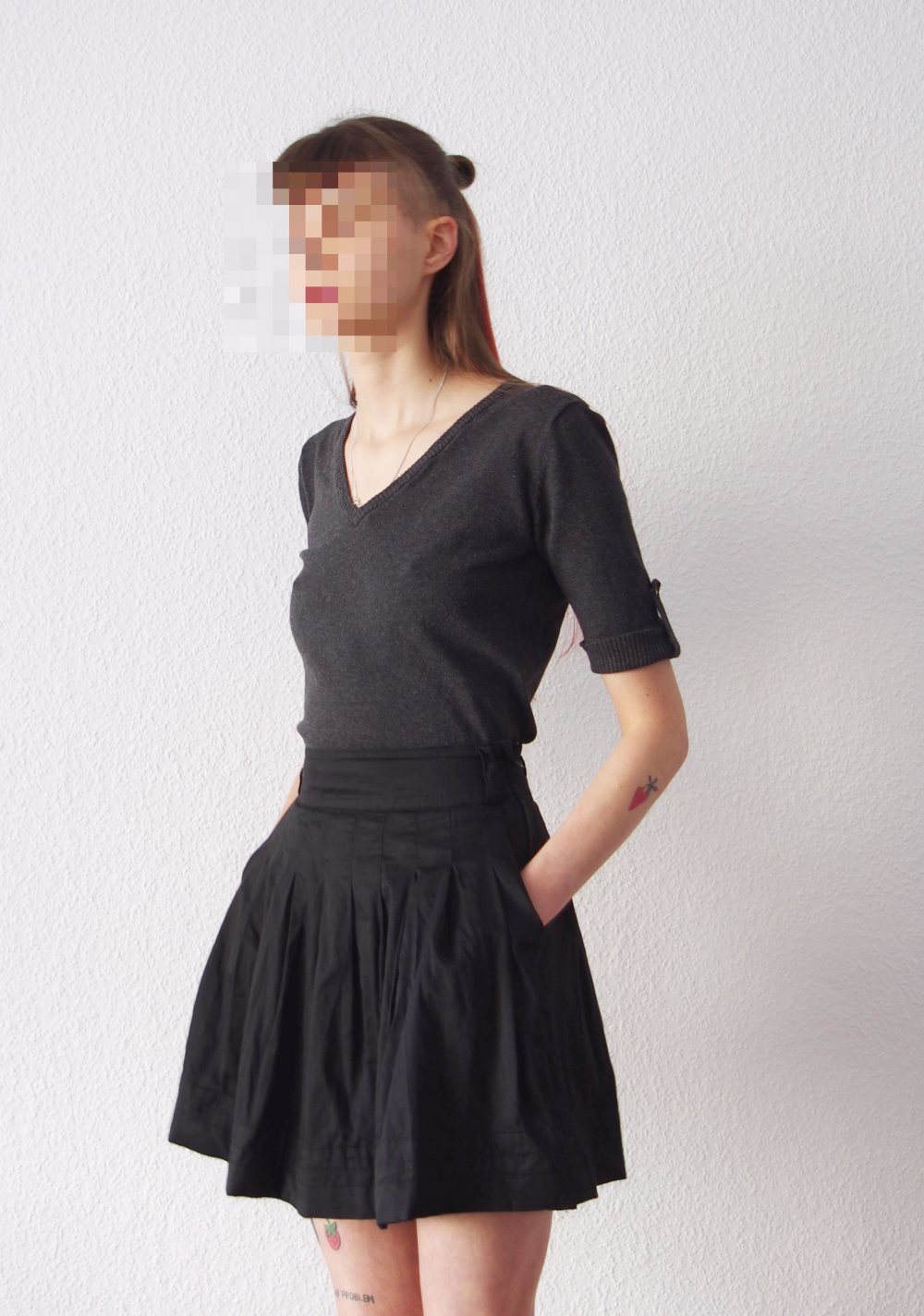 Süßes gestricktes Kurzarmshirt Gr. S M 36 38 Supré retro Pinup Lolita