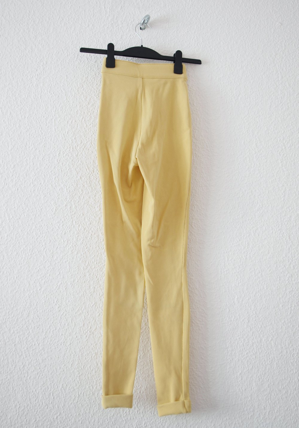 Pastellgelbe American Apparel Ridingpants Gr. XS S Technobarbie Rave Leggings y2k 90er