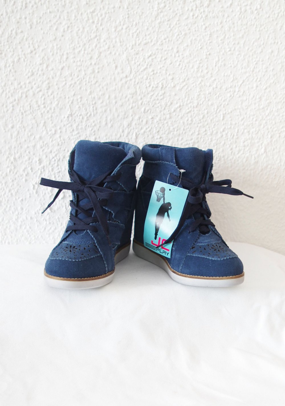 Jeffrey Campbell Gr. 38 Venice Sneaker blau weiß Budapester y2k 90er Festival Turnschuhe