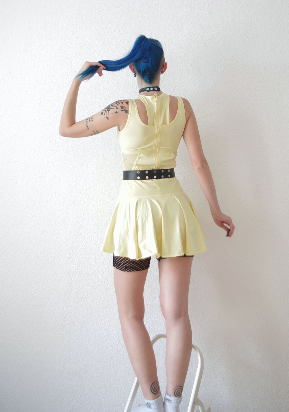 Adidas x Stella McCartney Logo Track Kleid (NP: 98€) Gr. 36 38 S Cutouts Skater Technobarbie Berghain